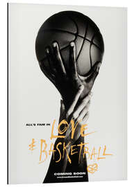 Tableau en aluminium Love &amp; Basketball
