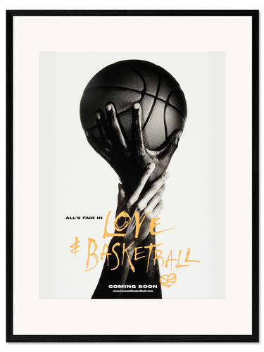 Impresión de arte enmarcada Love & Basketball (baloncesto)