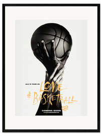 Impresión de arte enmarcada Love &amp; Basketball (baloncesto)