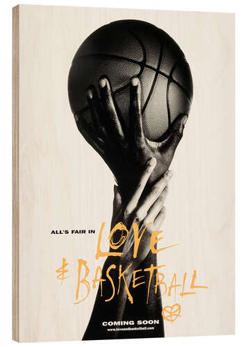 Holzbild Love & Basketball