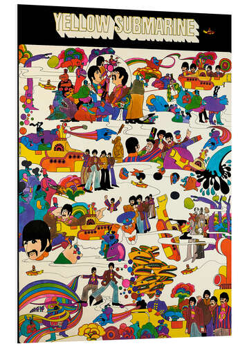 Foam board print The Beatles - Yellow Submarine