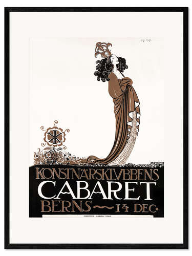 Plakat artystyczny premium w ramie Cabaret Berns