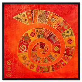 Gerahmter Kunstdruck Auf der ganzen Welt