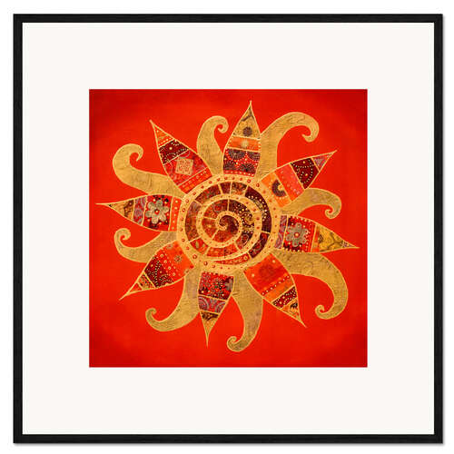 Impression artistique encadrée Solaire