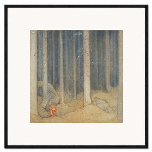 Ingelijste kunstdruk Humph in the magic forest