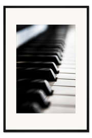 Gerahmter Kunstdruck Klaviertasten