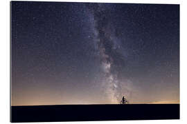 Gallery print Cyclist and the Milky Way