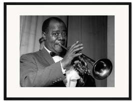 Gerahmter Kunstdruck Louis Armstrong