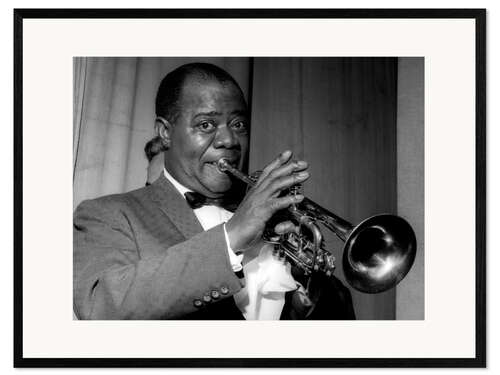 Plakat artystyczny premium w ramie Louis Armstrong