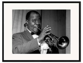 Plakat artystyczny premium w ramie Louis Armstrong