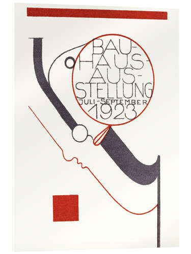 Acrylglasbild Bauhaus-Ausstellung, 1923