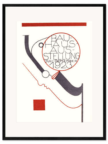 Kunsttryk i ramme Bauhaus udstilling 1923
