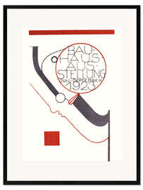 Plakat artystyczny premium w ramie Bauhaus exhibition