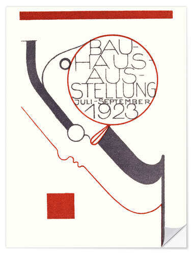 Wandsticker Bauhaus-Ausstellung, 1923