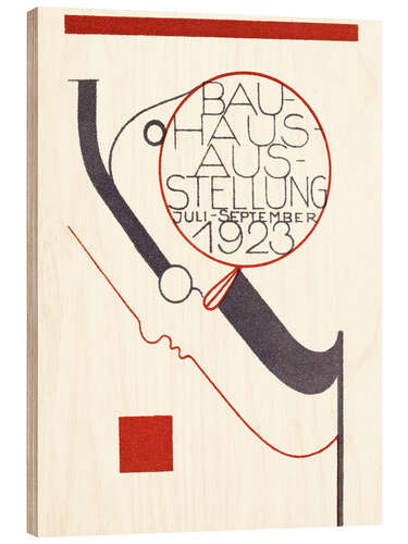 Holzbild Bauhaus-Ausstellung, 1923