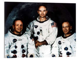 Galleritryk Neil Armstrong, Michael Collins and Buzz Aldrin, crew of Apollo 11