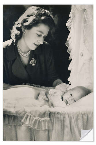 Sisustustarra Princess Elizabeth with her son Prince Charles