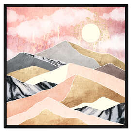 Gerahmter Kunstdruck Sommersonnenlandschaft