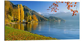 Aluminiumsbilde Autumn landscape near Lucerne