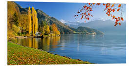 Foam board print Autumn landscape near Lucerne