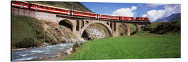 Aluminium print Railway bridge Andermatt, Switzerland