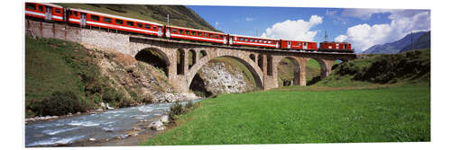 Tableau en PVC Pont ferroviaire d'Andermatt, Suisse