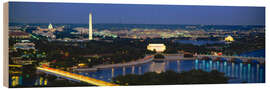 Holzbild Washington, D.C. bei Nacht