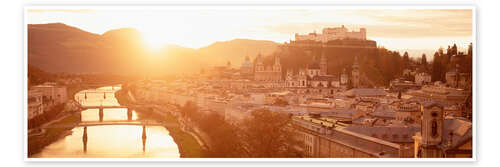 Poster Salzburg in the sunset