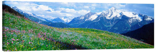 Canvas print View of the Zillertal Alps