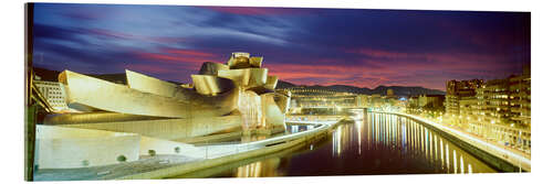 Acrylic print Guggenheim Museum in Bilbao at night