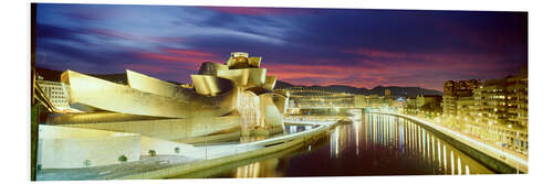 PVC-taulu Guggenheim Museum in Bilbao at night