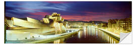 Wall sticker Guggenheim Museum in Bilbao at night