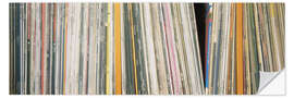 Selvklebende plakat Record collection