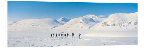 Galleritryck Cross-country skiers in Kebnekaise