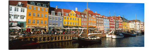 Print på aluminium Sailboats in the Nyhavn canal