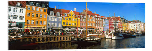 PVC print Sailboats in the Nyhavn canal