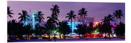 Quadro em PVC As luzes de Miami