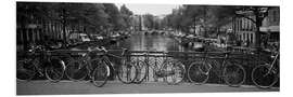 Obraz na PCV Bicycles on the canals of Amsterdam