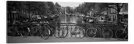 Gallery print Bicycles on the canals of Amsterdam