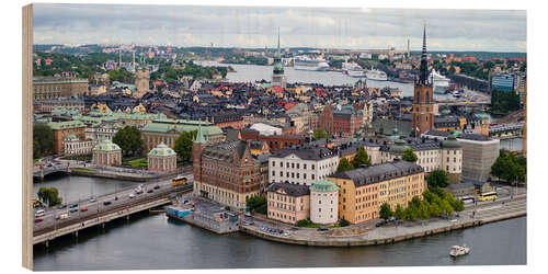 Wood print Island Gamla Stan, Stockholm