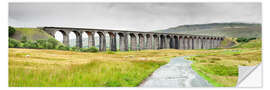 Selvklebende plakat Ribblehead Viaduct, Yorkshire Dales, England