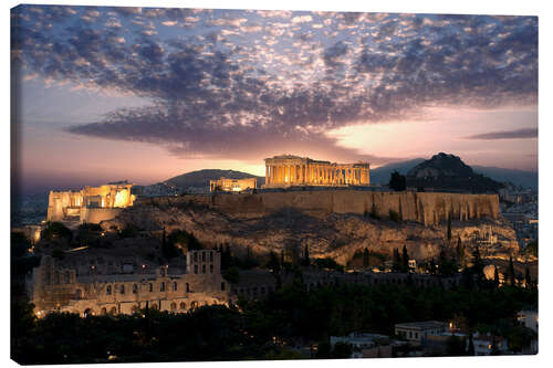 Canvastavla Athens at night