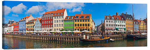 Lerretsbilde Canal Panorama Nyhavn I