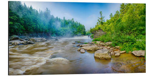 Tableau en aluminium Youghiogheny River, Swallow Falls State Park, Maryland, USA