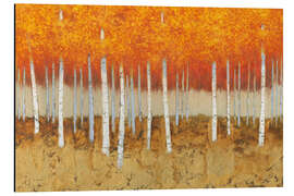 Aluminium print Autumn Birches