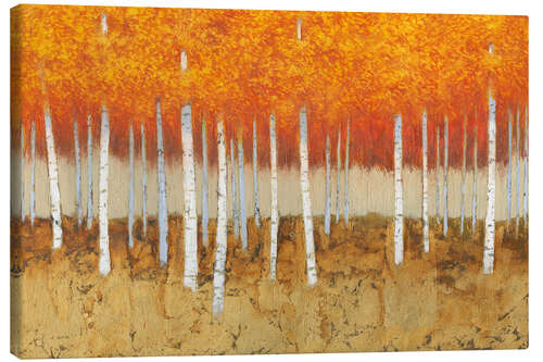 Canvas print Autumn Birches