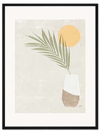 Gerahmter Kunstdruck Sonnenpalme II