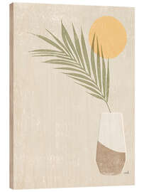 Wood print Sun Palm II