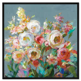 Gerahmter Kunstdruck Freude am Gartenplatz I