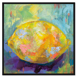 Gerahmter Kunstdruck Zitrone